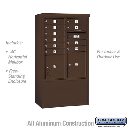 Bronze Salsbury Industries 3751BRZ Replacement Door and Lock Standard MB1 Size for 4C Horizontal Mailbox with Keys