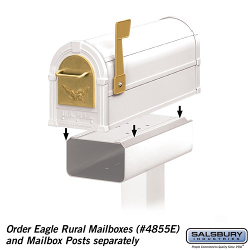 Eagle Newspaper Holder White