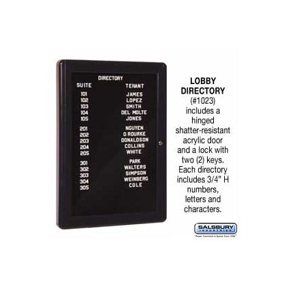 Lobby Directory - Black