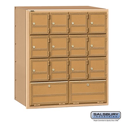 Americana Mailbox - 14 Doors - Rear Loading
