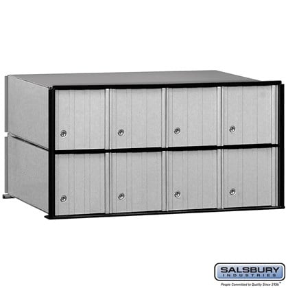 Aluminum Mailbox - 8 Doors - Rack Ladder System