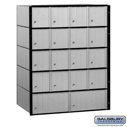 Aluminum Mailbox - 18 Doors - Standard System