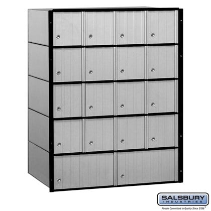 Aluminum Mailbox - 18 Doors - Standard System