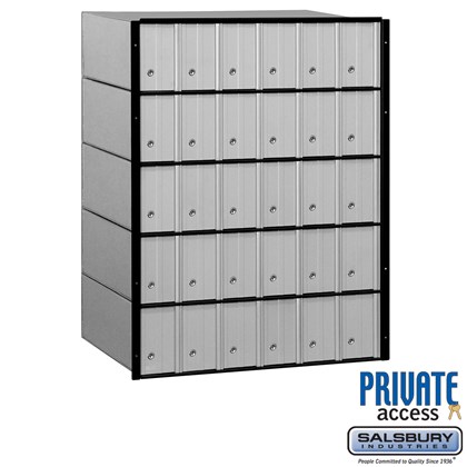 Aluminum Mailbox - 30 Doors - Standard System