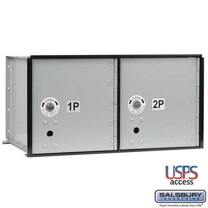 Aluminum Parcel Locker - 2 Doors - USPS Access