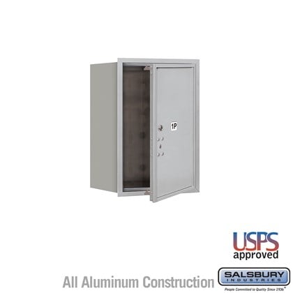 Recessed Mounted 4C Horizontal Mailbox - 6 Door High Unit (23 7/8 Inches) - Single Column - Stand-Alone Parcel Locker - 1 PL6 - Front Loading - USPS Access