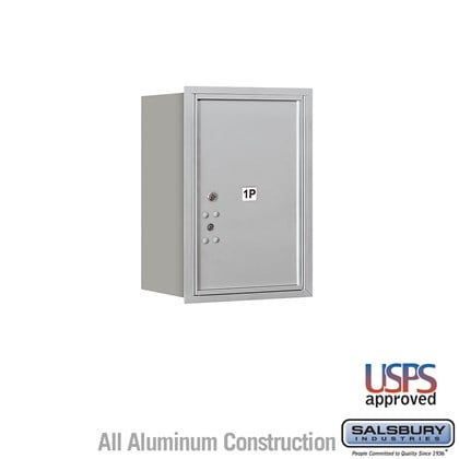 Recessed Mounted 4C Horizontal Mailbox - 6 Door High Unit (23 7/8 Inches) - Single Column - Stand-Alone Parcel Locker - 1 PL6 - Rear Loading - USPS Access