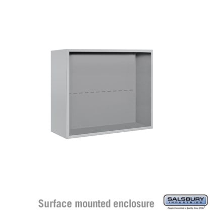 4C Horizontal Mailbox Enclosure - for 6 Door High Unit - Double Column - Surface Mounted