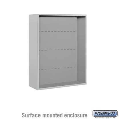 4C Horizontal Mailbox Enclosure - for 10 Door High Unit - Double Column - Surface Mounted