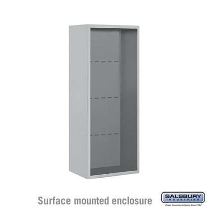 4C Horizontal Mailbox Enclosure - for 10 Door High Unit - Single Column - Surface Mounted