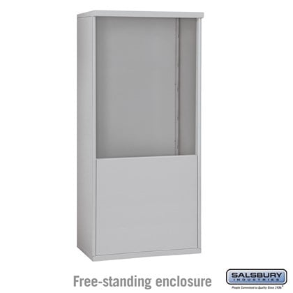 4C Horizontal Mailbox Enclosure - for 10 Door High Unit - Double Column - Free-Standing