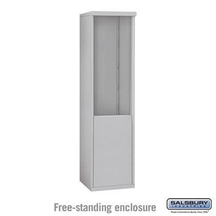 4C Horizontal Mailbox Enclosure - for 10 Door High Unit - Single Column - Free-Standing