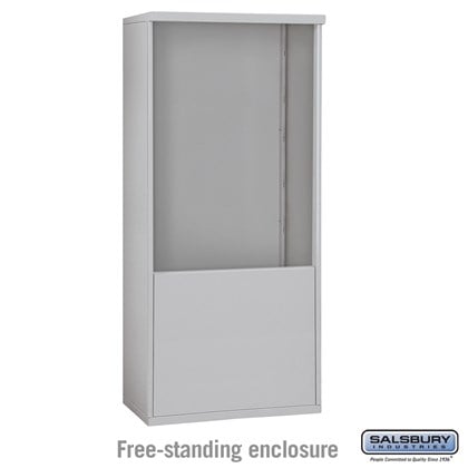 4C Horizontal Mailbox Enclosure - for 11 Door High Unit - Double Column - Free-Standing