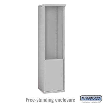 4C Horizontal Mailbox Enclosure - for 11 Door High Unit - Single Column - Free-Standing