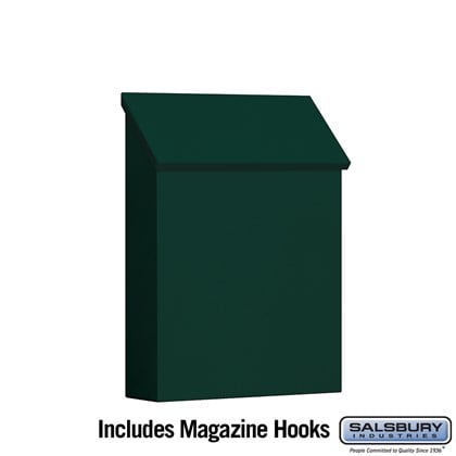 Traditional Mailbox - Standard - Vertical Style - Green