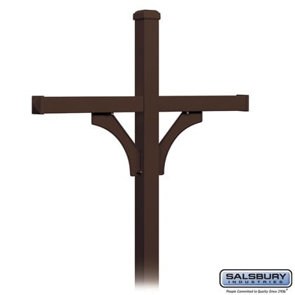 Deluxe Mailbox Post - 2 Sided for (4) Mailboxes - In-Ground Mounted