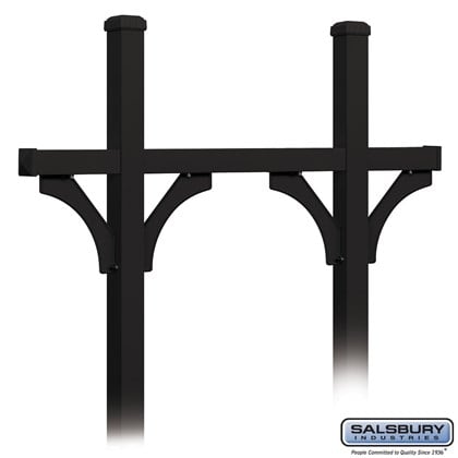 Deluxe Mailbox Post - Bridge Style for (5) Mailboxes - In-Ground Mounted