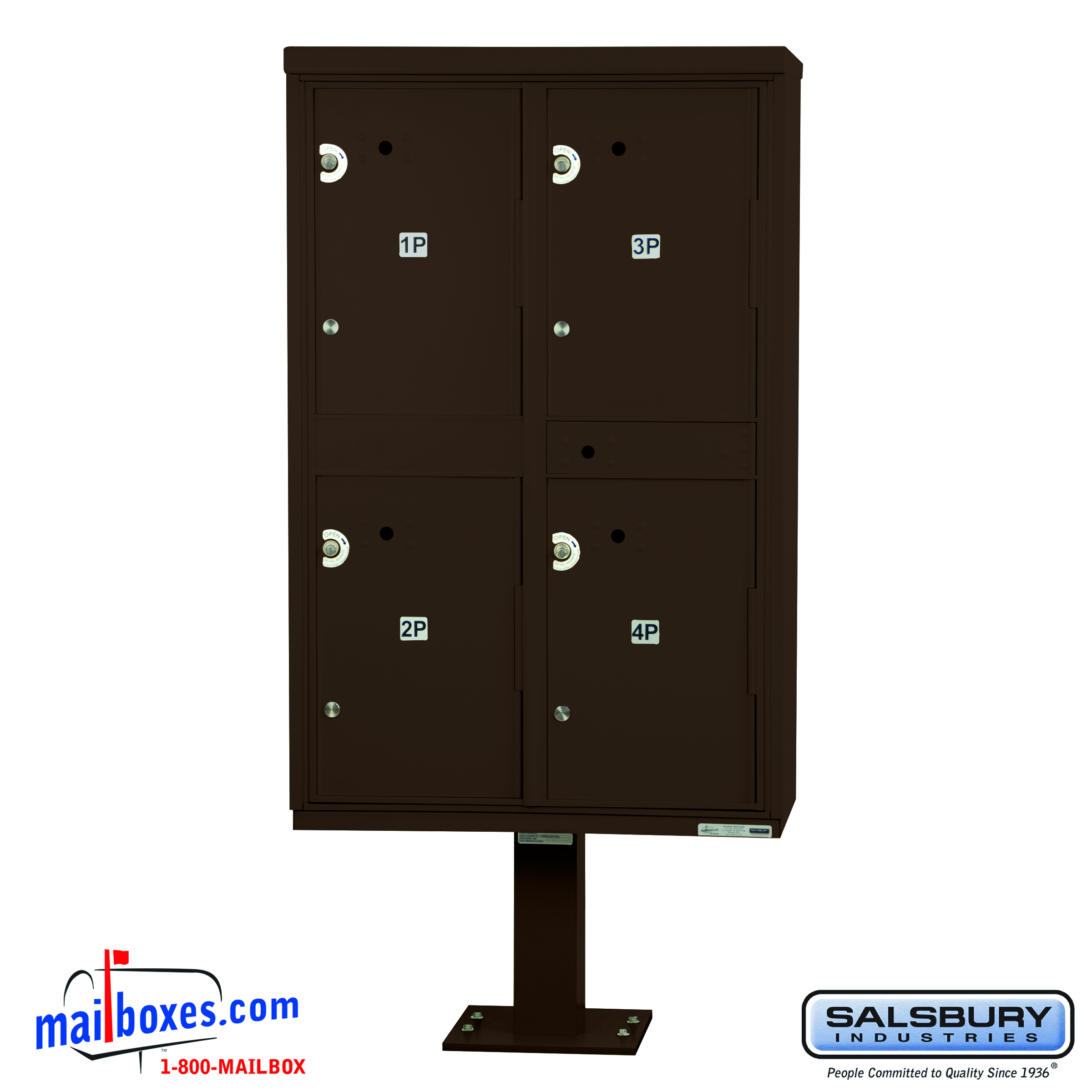 Outdoor Parcel Locker (Includes Pedestal and Master Commercial Locks