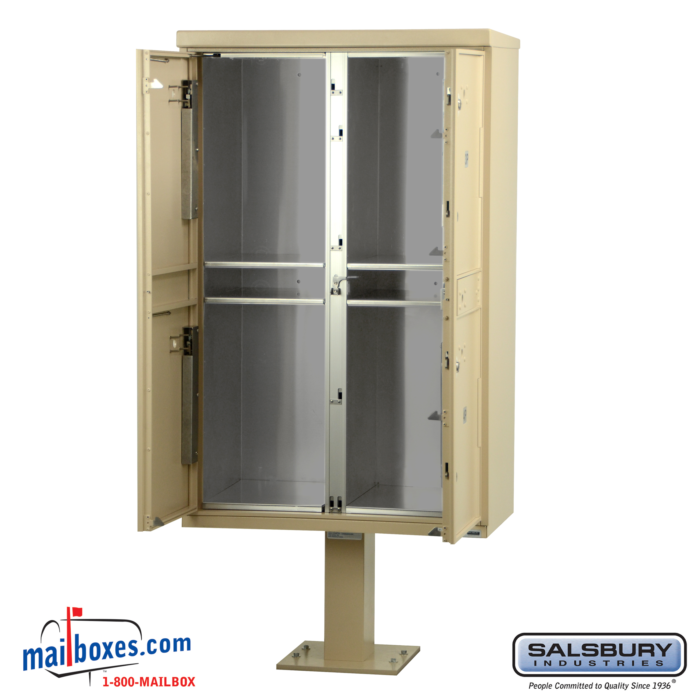 Outdoor Parcel Locker (Includes Pedestal and Master Commercial Locks