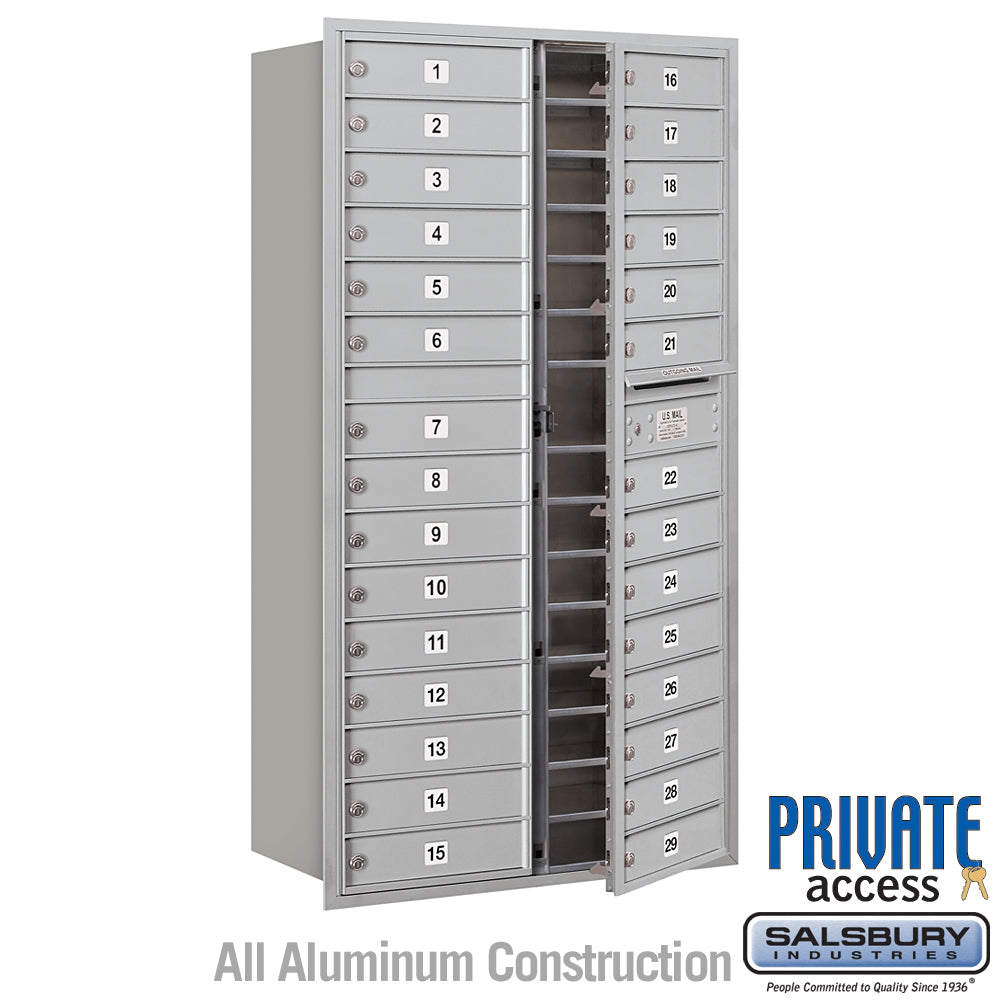 4C Recessed Mounted Horizontal Mailboxes for Private Delivery