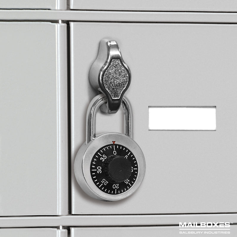 Combination Padlock - with Built-in Hasp - for Cell Phone Locker Door
