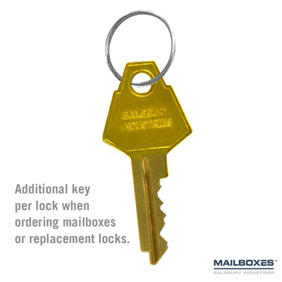 Additional Key - for Brass Mailbox Standard Lock
