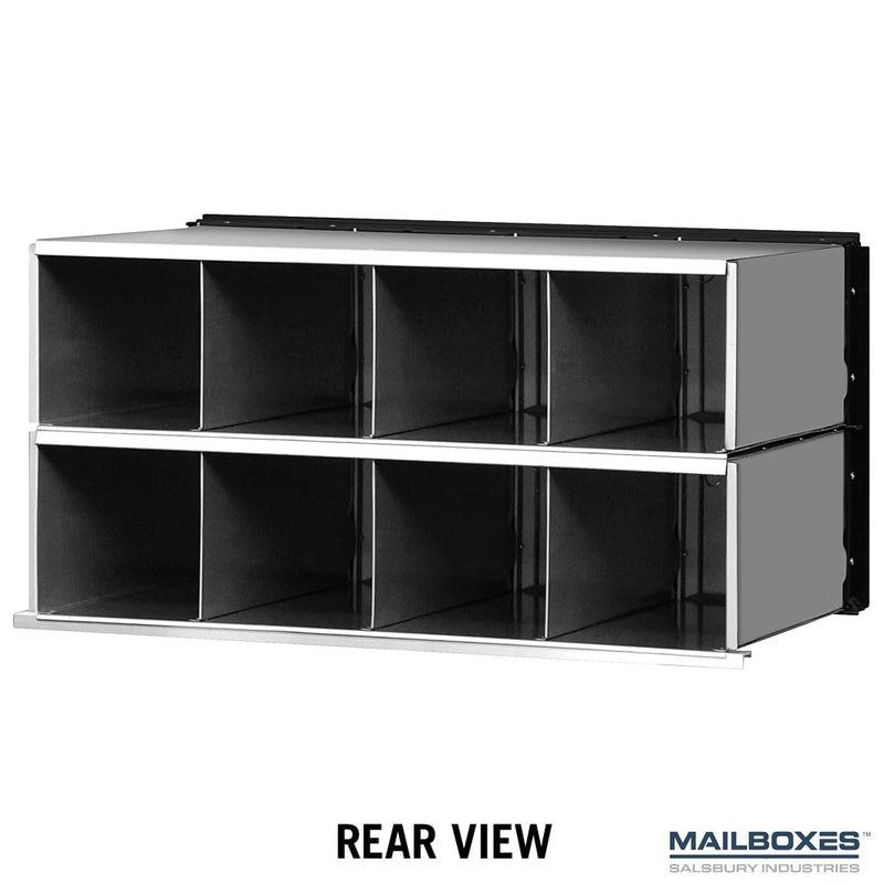 Salsbury Aluminum Mailbox - 8 Doors - Rack Ladder System - Combination Locks