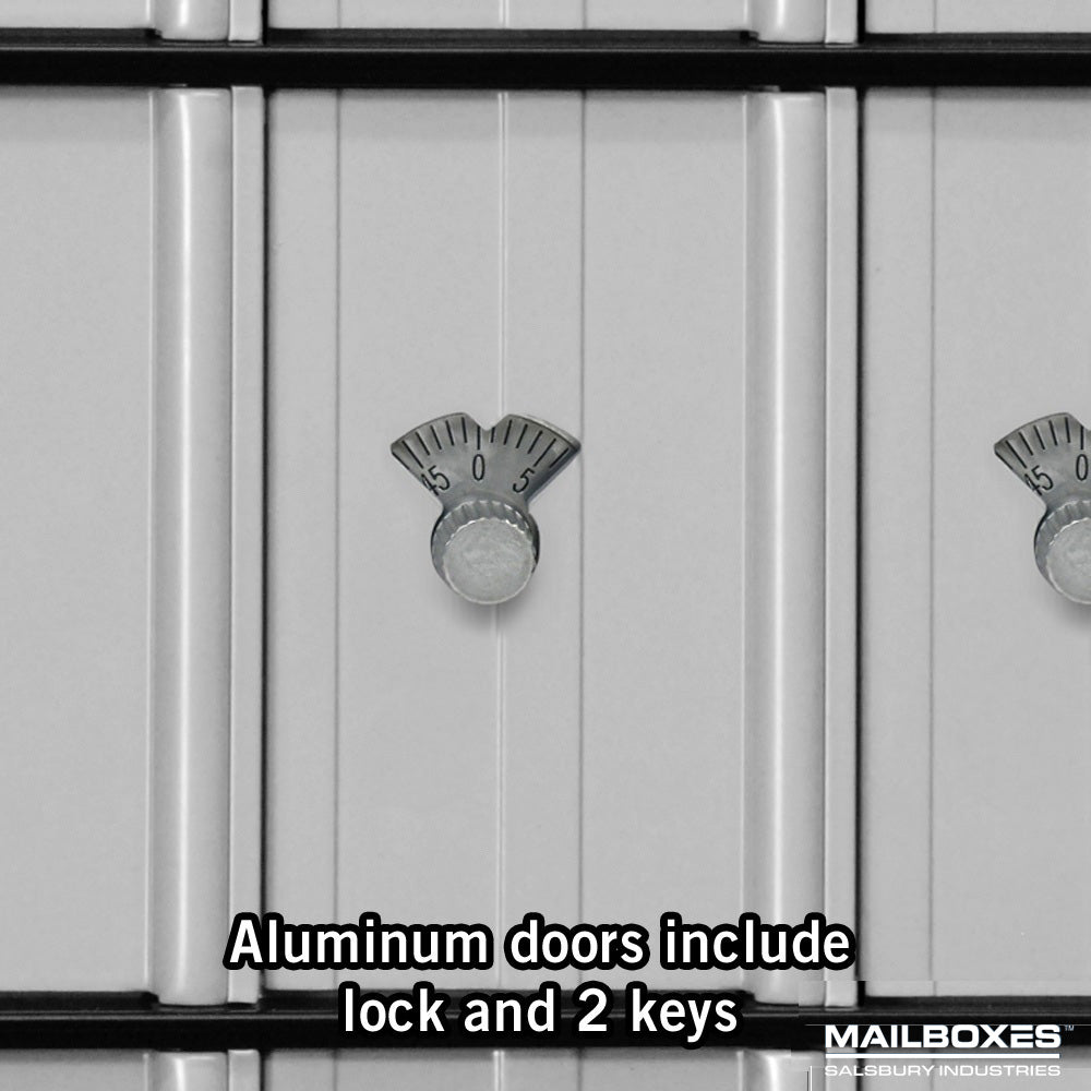 Salsbury Aluminum Mailbox - 30 Doors - Standard System - Combination Locks