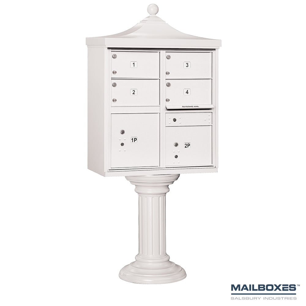 Regency Decorative CBU (Includes Pedestal, CBU Top and Pedestal Cover - Tall) - 4 C Size Doors - Type V - USPS Access