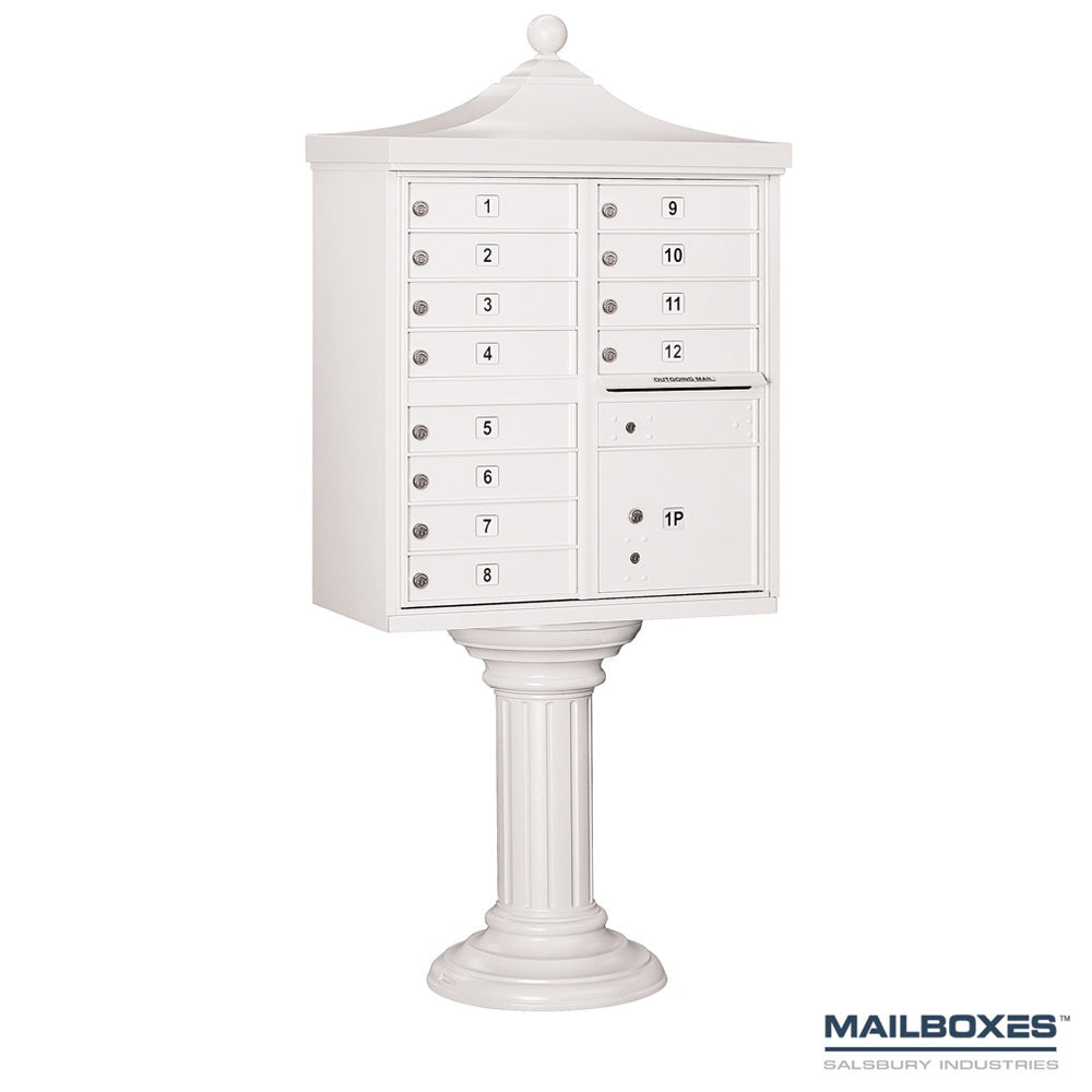 Regency Decorative CBU (Includes CBU, Pedestal, CBU Top and Pedestal Cover - Tall) - 12 A Size Doors - Type II - USPS Access