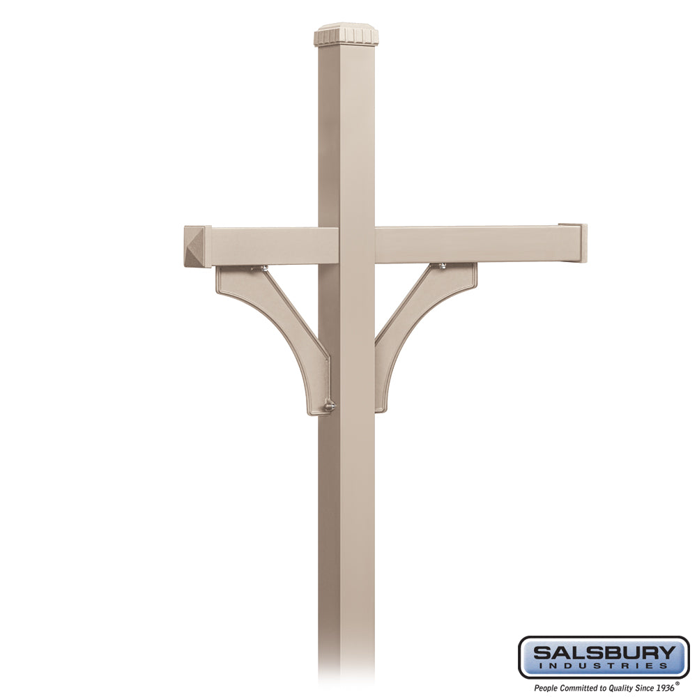 Deluxe Mailbox Post - 2 Sided for (3) Mailboxes - In-Ground Mounted