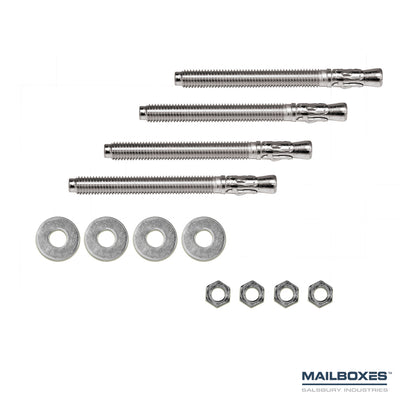 Expansion Wedge Anchor Mounting Kit - to Install Courier Box to Existing Concrete