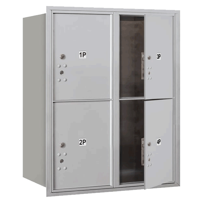 4C Horizontal Parcel Locker Colors