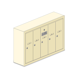 4B+ Vertical Mailboxes - Recessed or Surface Mounted