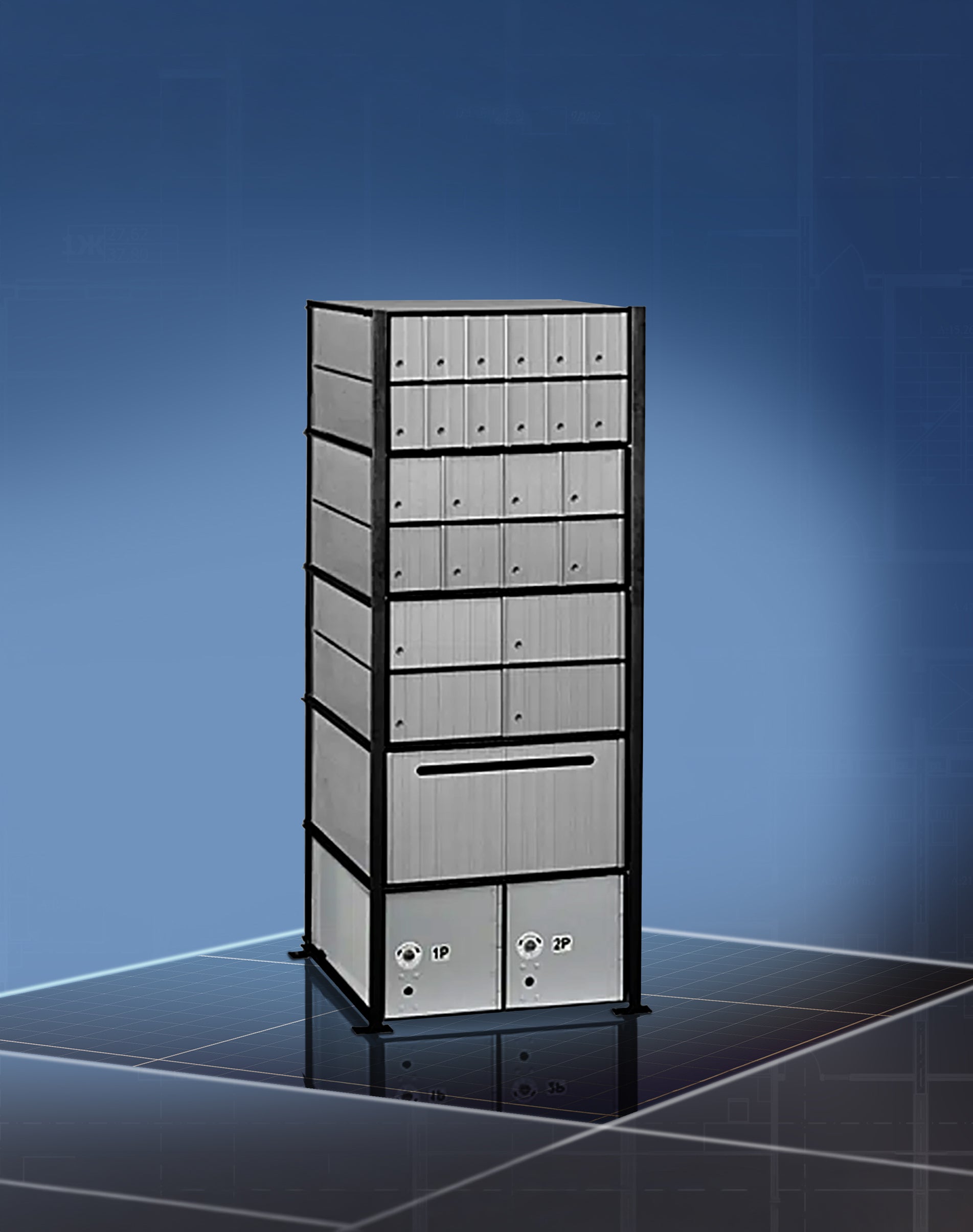 Aluminum Mailboxes Rack Ladder System - Architectural Resources