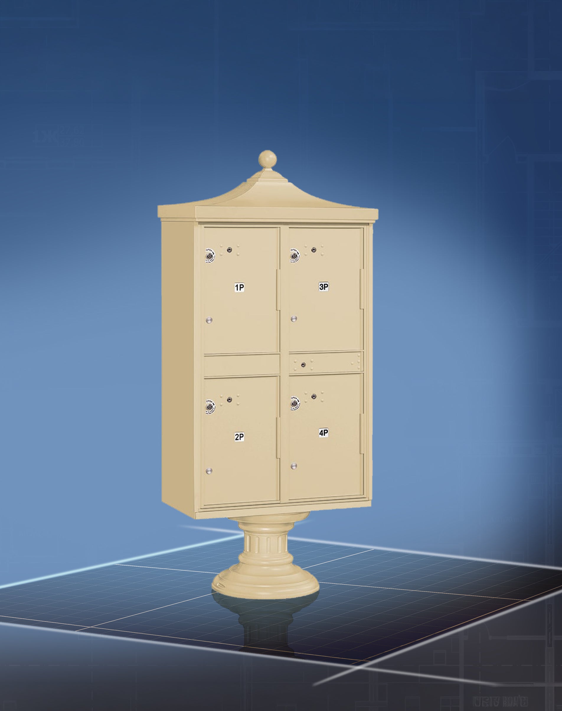 Regency® Decorative Outdoor Parcel Lockers - Architectural Resources