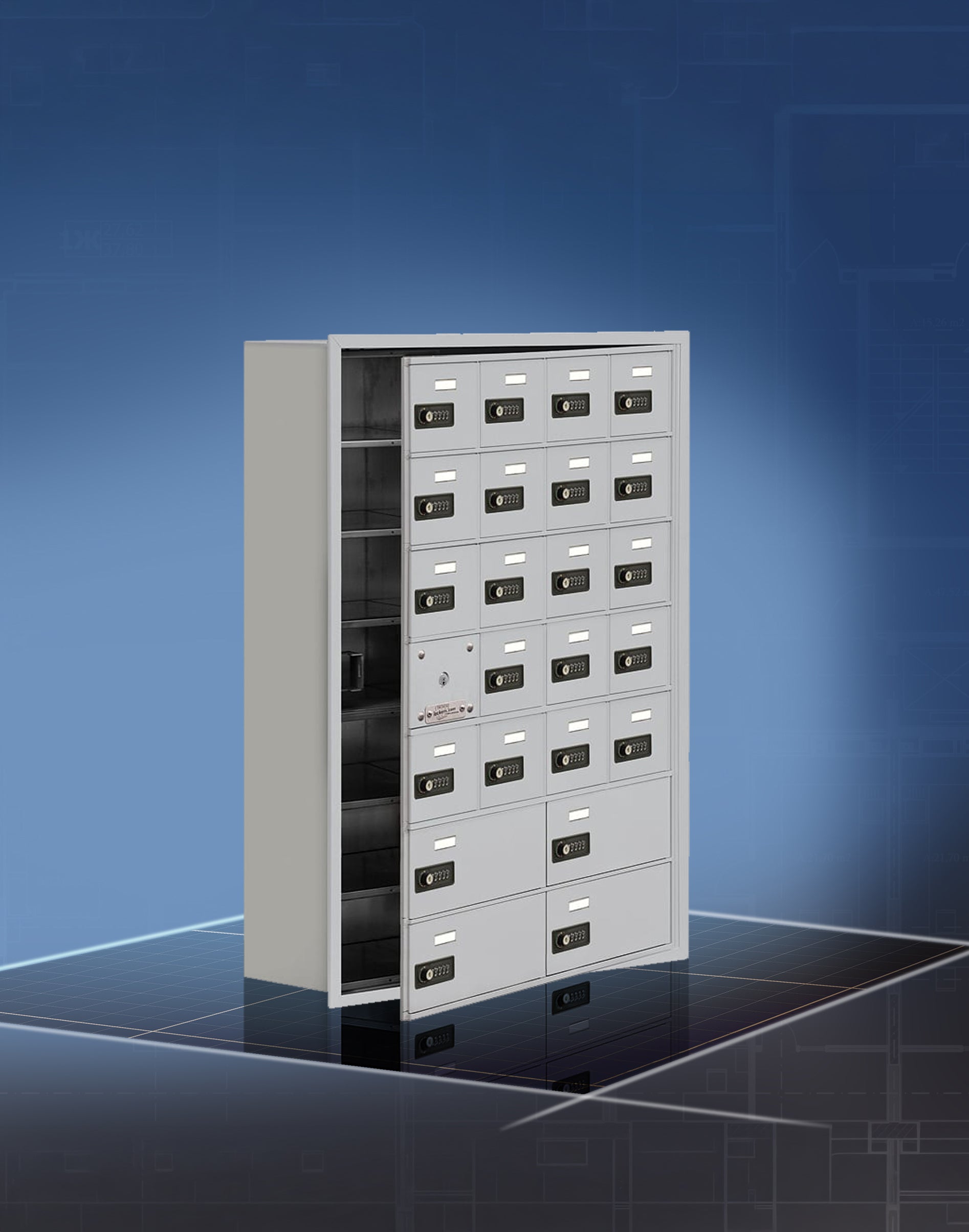 Cell Phone Lockers Recessed Mounted - Architectural Resources