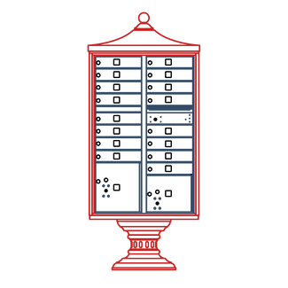 3300R Series Regency® Decorative Cluster Mailboxes & Parcel Lockers