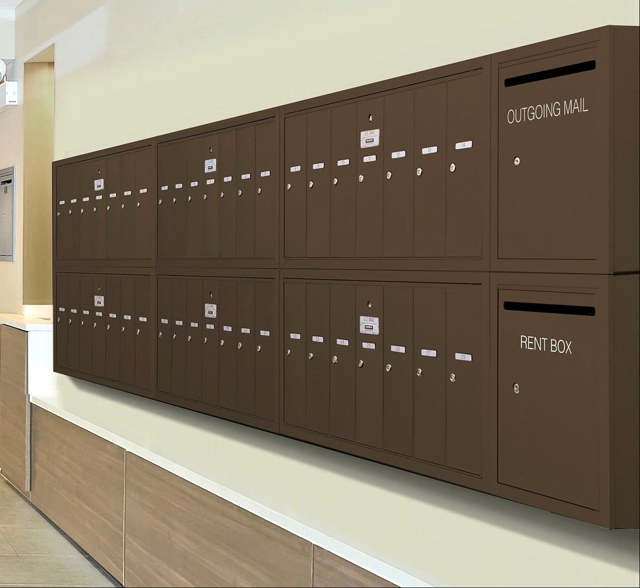 4B+  Vertical Mailboxes