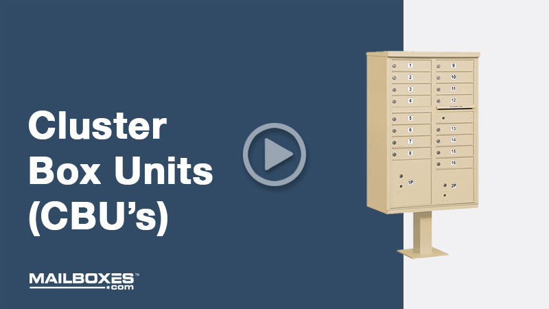 Cluster Box Unit (Includes Pedestal) - 8 A Size Doors - Type I