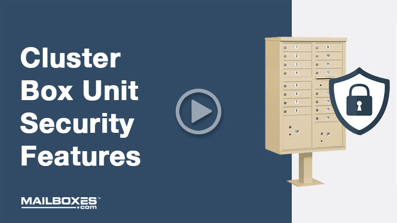 Cluster Box Unit (Includes Pedestal) - 16 A Size Doors - Type III